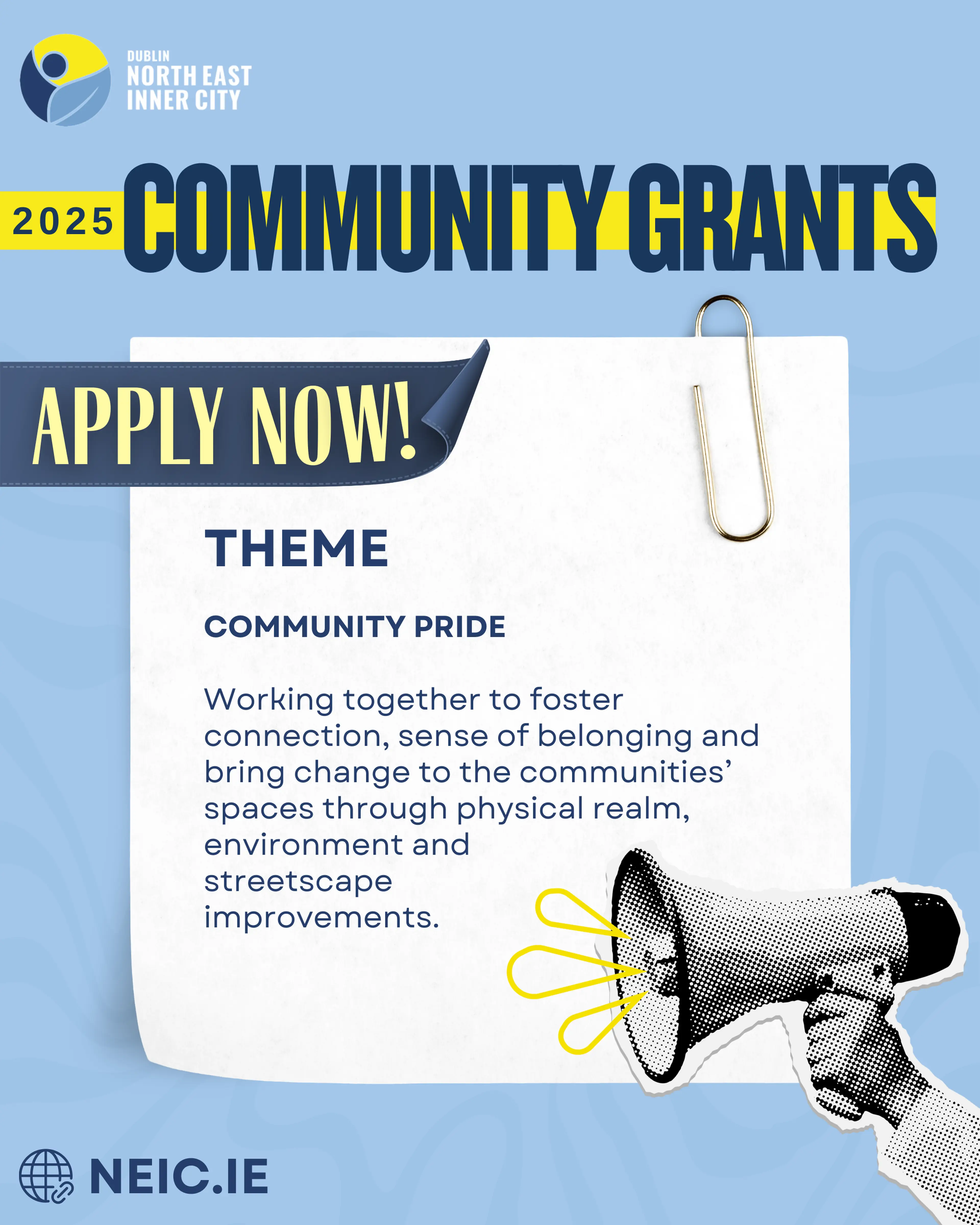 NEIC Community Grants 2025 Application Form Image