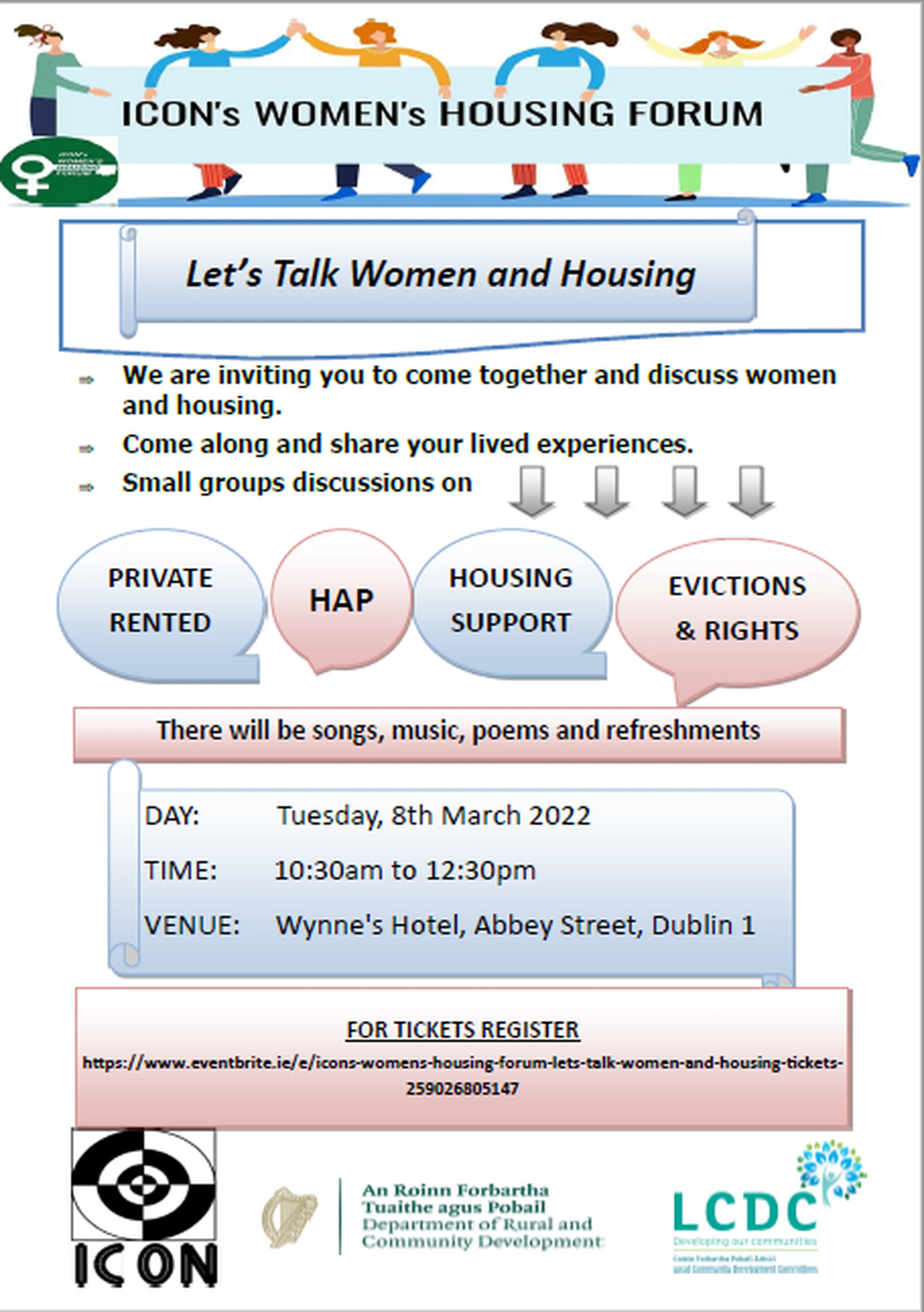 ICON CDP 2022 Women's Housing Forum 8 March Event Image