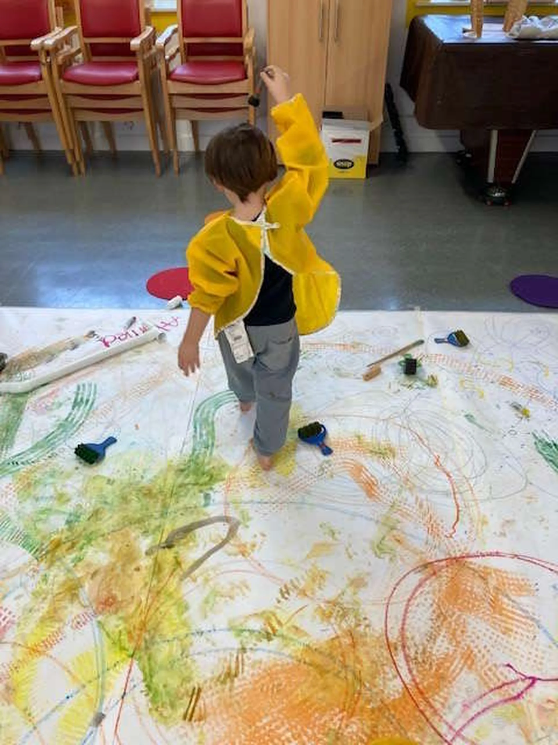 Image Credit - High Expectations artist-in-residence programme at Ozanam House Early Learning Centre with artist Helen Barry, photo by Helen Barry
