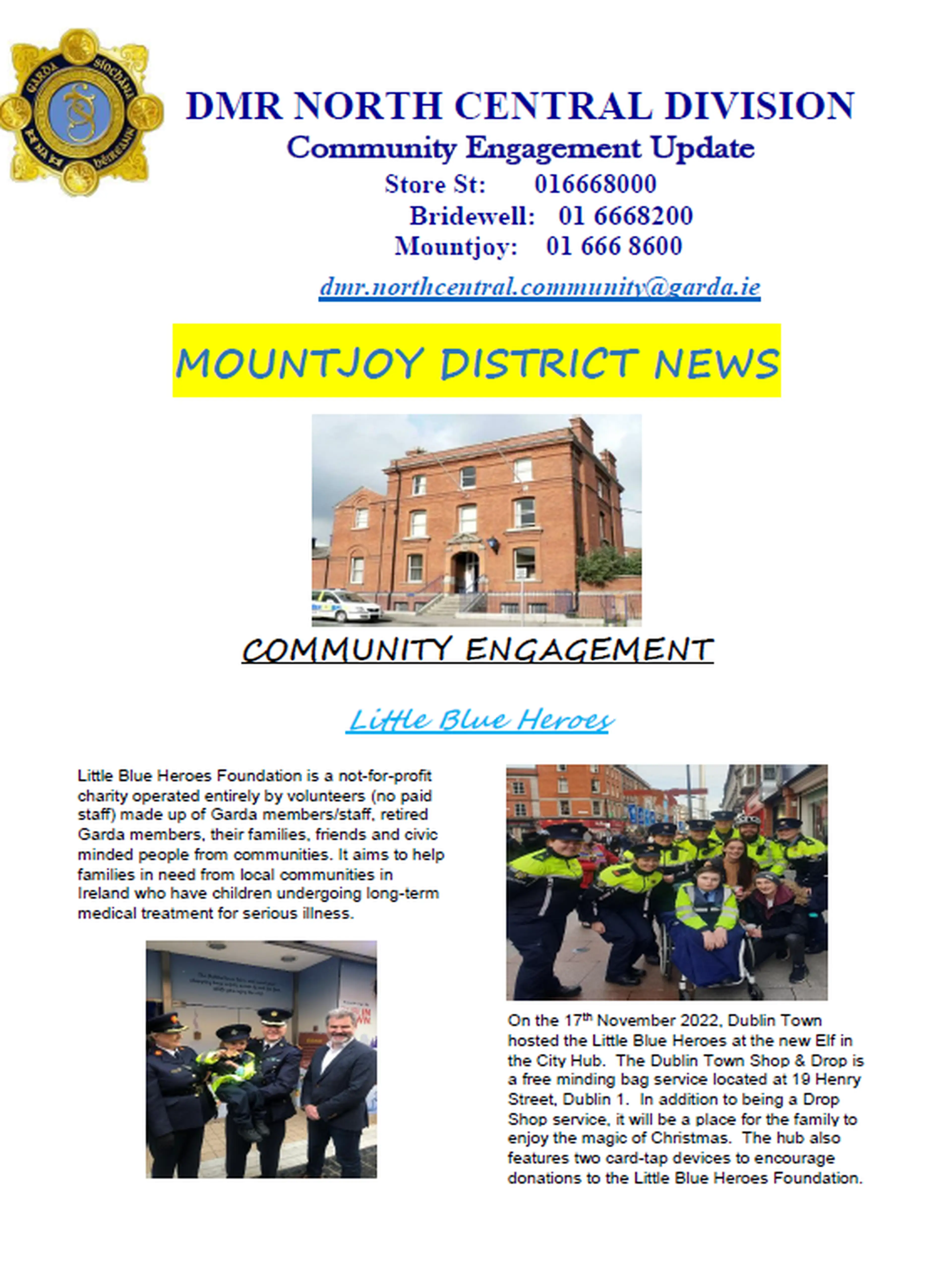Mountjoy Community Engagement update Image